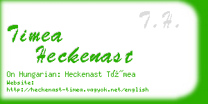 timea heckenast business card